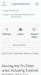 Mobile Screenshot of johnrandolphmedicalcenter.com